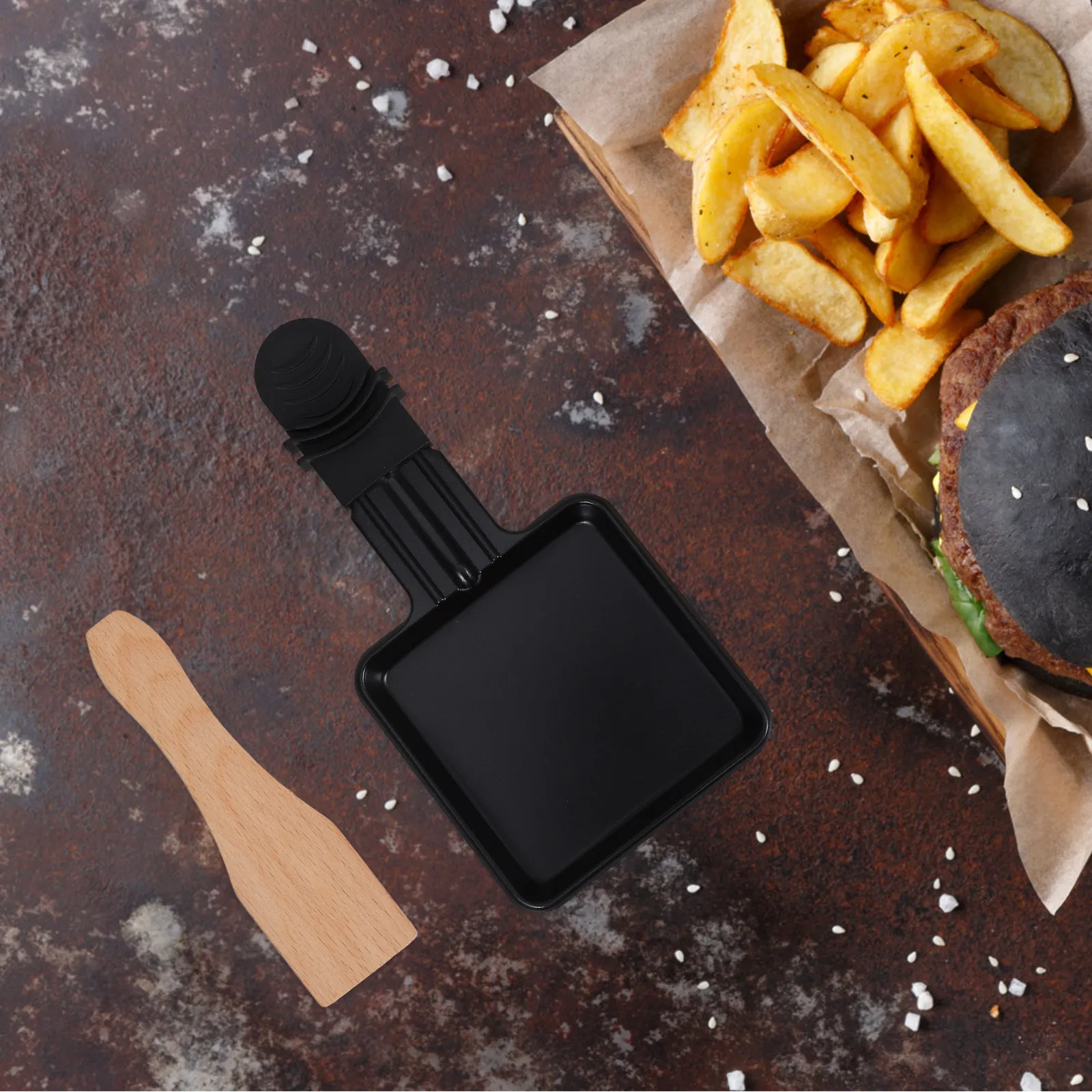 4Sets Electric Grill Cheese Pan Non-Stick Mini Raclette Trays Cheese Melting Grilling Family Kitchen Supplies Mini Pan
