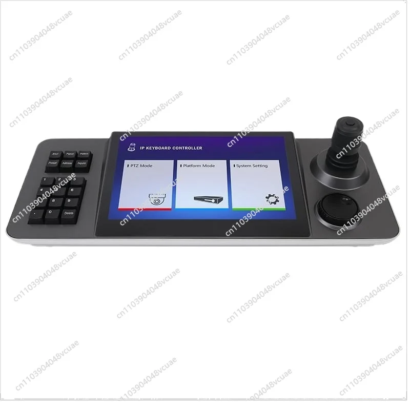 Network Dome Monitoring Control Keyboard 10.1 Inch Touch Screen, Compatible with Haikang Dahua Conference Joystick Controller