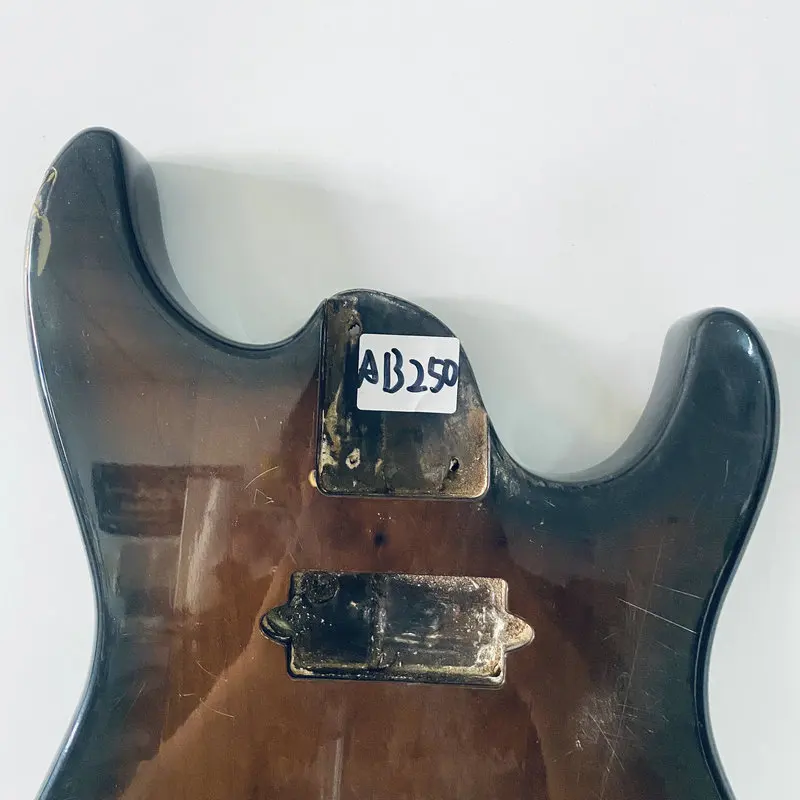 AB250 Custom Electric Guitar Body ST Guitar Custom Tremolo Model 2 Humbucker Pickups Right Hand with Wood Damages