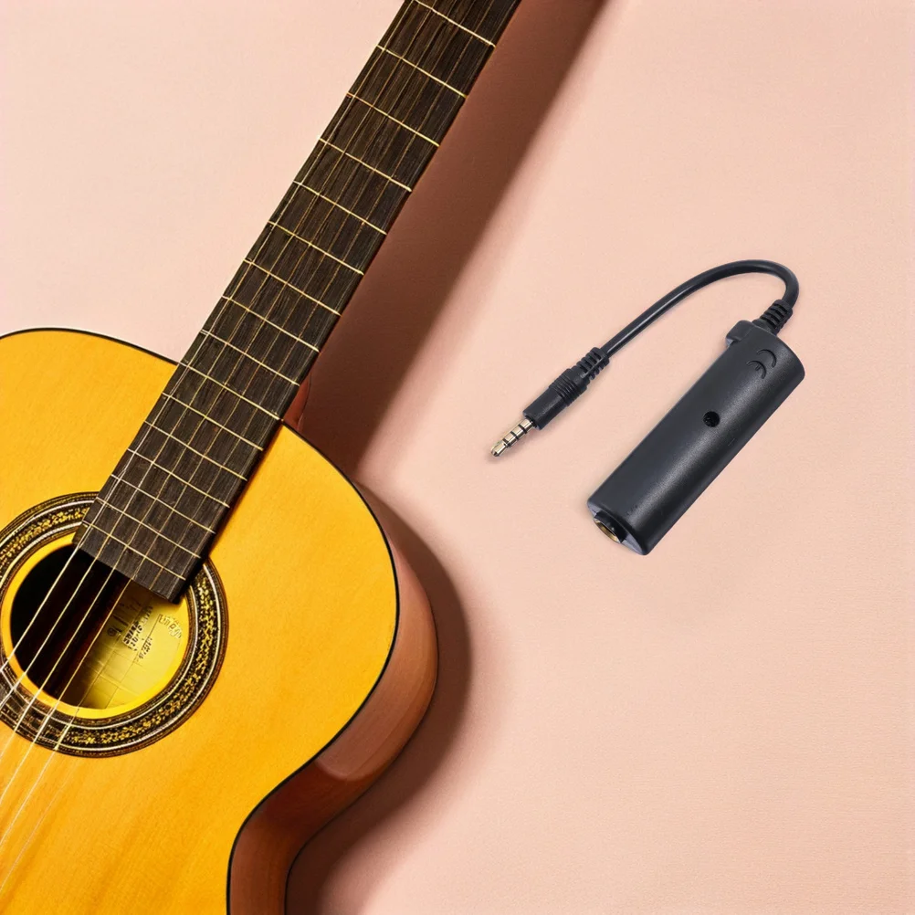 

2Pcs Guitar Effects Adapter Cable Easy Use Durable for Electric Bass Acoustic Guitar Audio Interface Instrument Cable Adapter