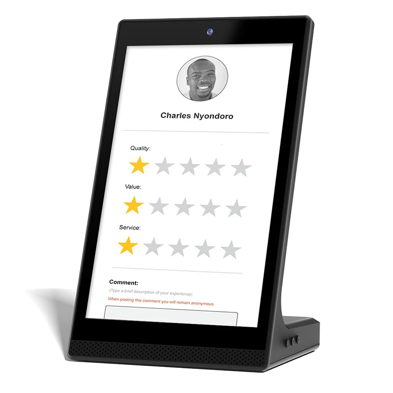 10.1'' L Shaped Desktop Industrial Use Wi-Fi 6 Customer Feedback Touch Screen Advertising LCD Tablet PC for Professional