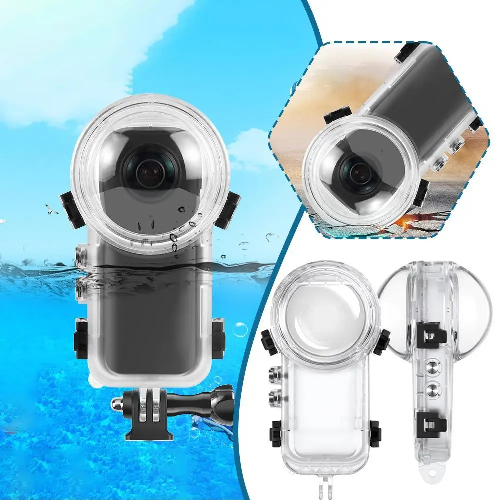 

For Insta360 X3 Fully Invisible Diving Shell 164in Waterproof Depth Pressure-resistant Explosion-proof High Light Transmittance