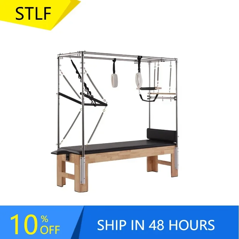 

XMSJ Combination Studio Combo Yoga Training Equipment Wood Oak Reformer Bed Pilates