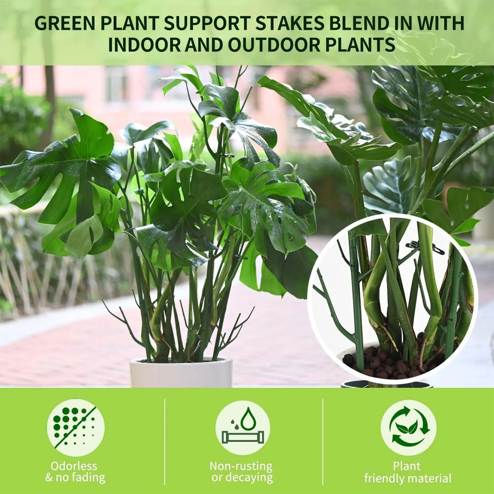 Plant Support Vine Plant Support Detachable Fake Branches Design Stackable Holder 10 Pieces For Flower Outdoor Indoor House