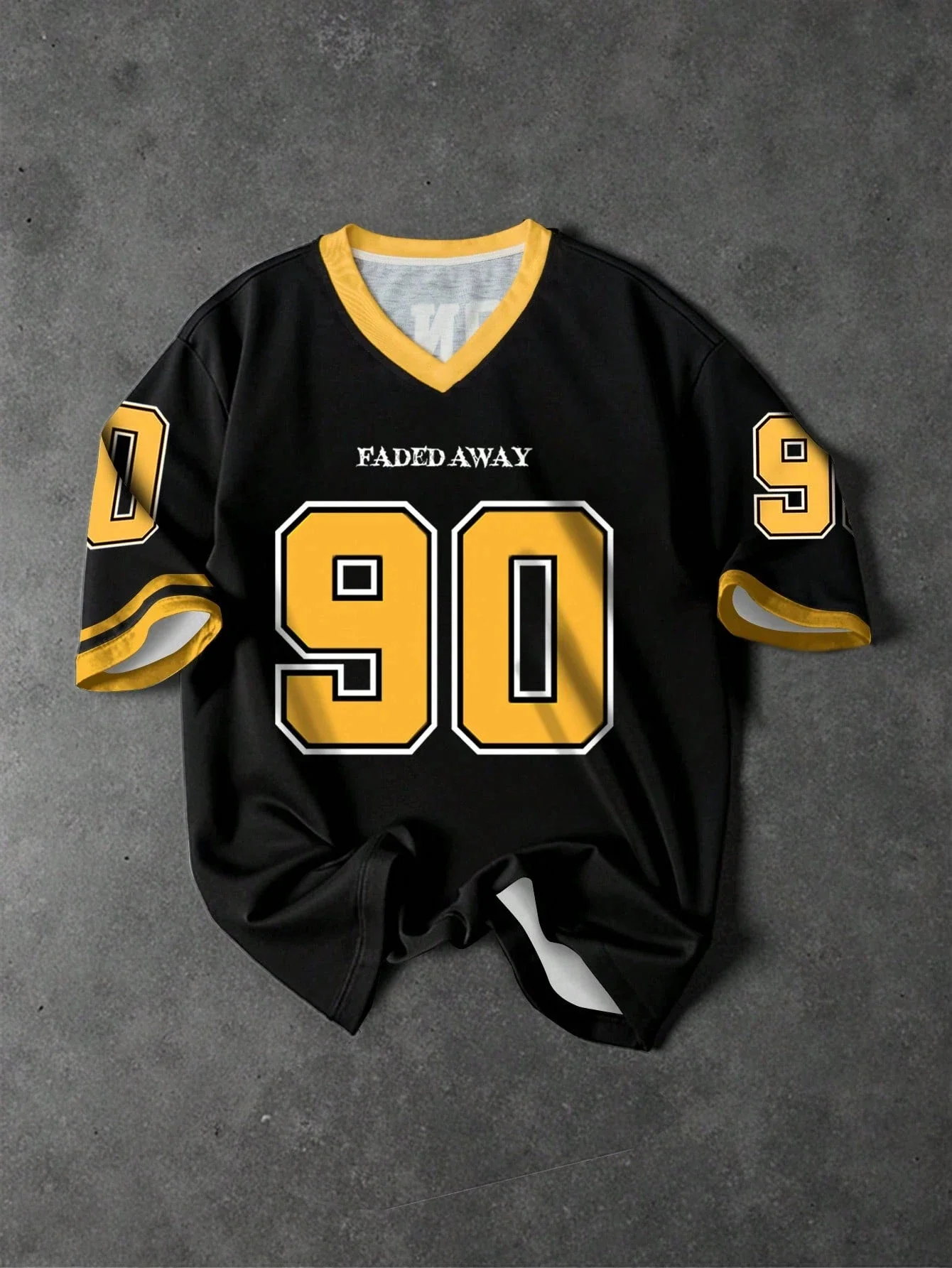 

Y2K Retro No.90 Men Clothing Printed T-Shirt Short Sleeved Football Sports TShirt Large Loose Short Sleeved Unisex Jersey Top