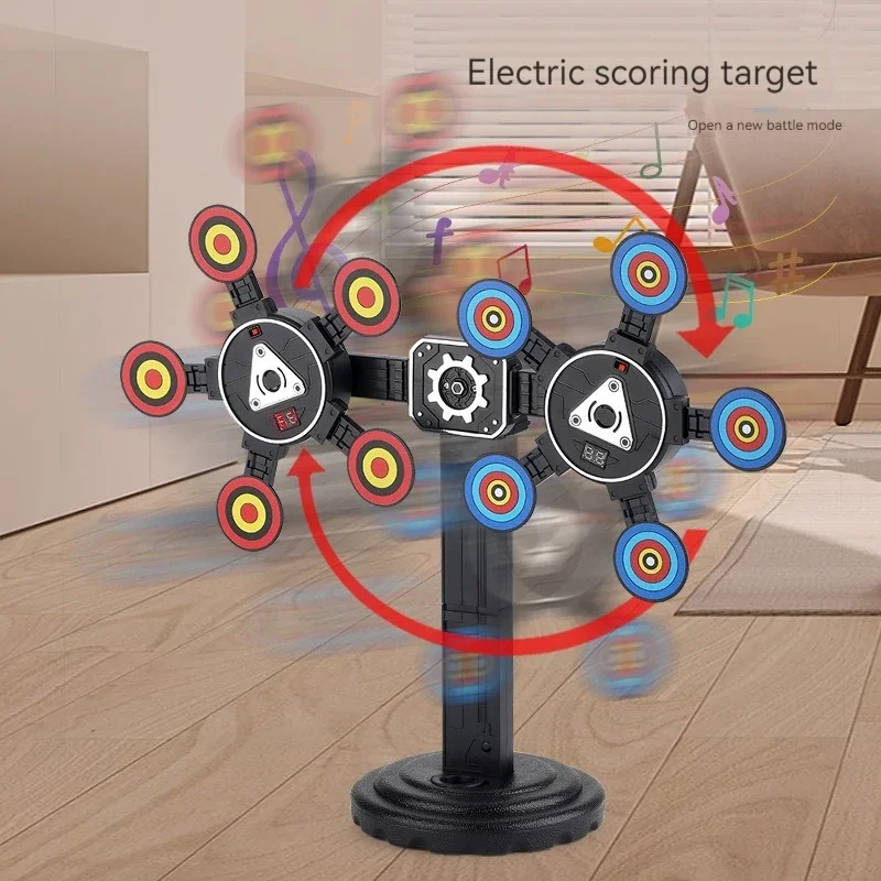 360-°-回転式オートリセット射撃ターゲット電子スコアリングスマートトイガンアクセサリー