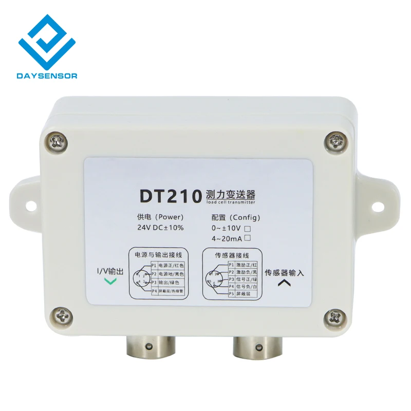 

DT210 Load Cell Indicator Weighing Transmitter Other Sensors Instrument Amplifier 4-20mA/ 0-±10V Controller