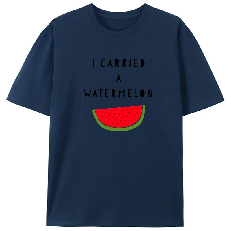 

Funny I Carried A Watermelon Cool Fashion Short Sleeve Mens T Shirt Birthday Gift Tee Shirt