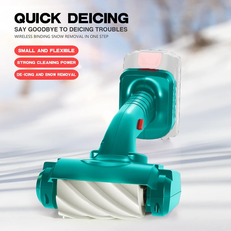Electric Cleaning Brush with Wire Brush & Nylon Brush BBQ Grill Scrubber Lithium Battery Cleaner For Makita 21V Battery