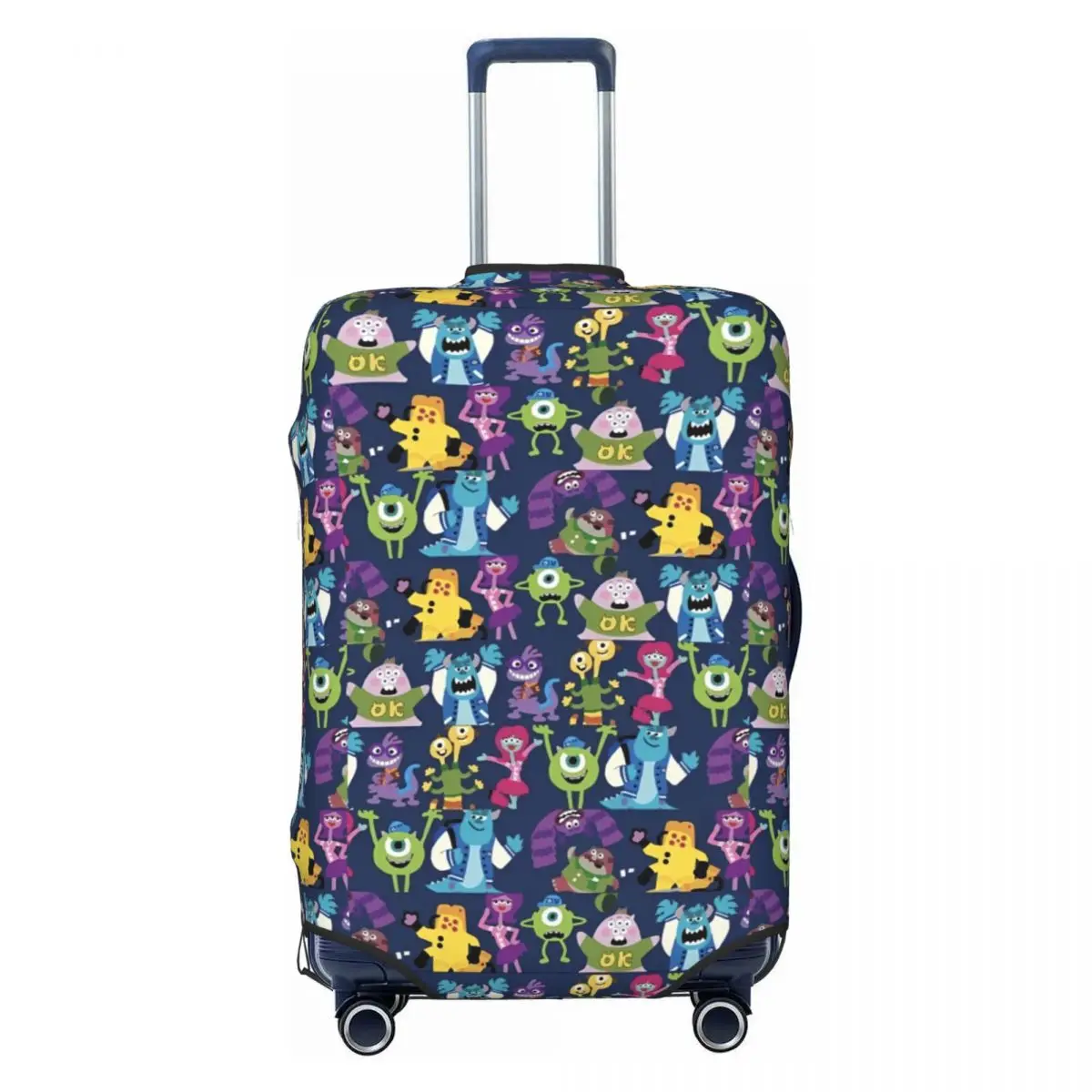 New Monsters University Inc. James P. Sullivan Michael Wozosky غطاء حقيبة كرتوني للطيران والسفر وحقيبة أمتعة ممتعة للحماية #1