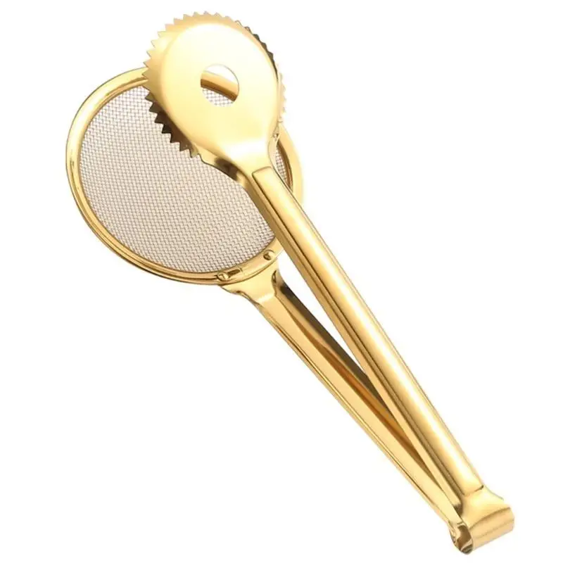 

E8BD Practical Oil Fryings Clip Fryings Tool Filter Oil Clip Stainless Steel Oil Filter