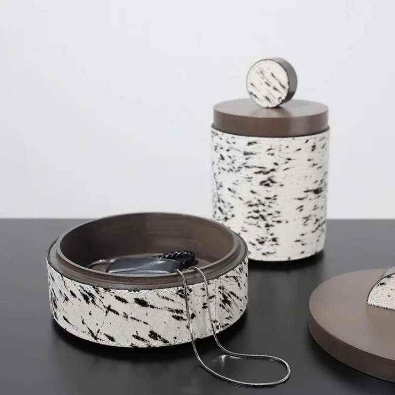 Leather Jewelry Storage Box Modern Large Jewelry Organizer Boxes Luxury Bracelet Storage Case Multifunctional Desktop Cases