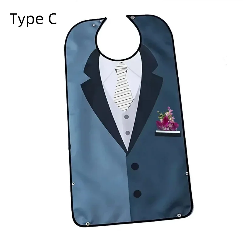 Adult Waterproof Adult Mealtime Bib Cloth Protector Clothes Bib Cook Protector Tool Aid Cook Dining Clothes Disability Aid Apron