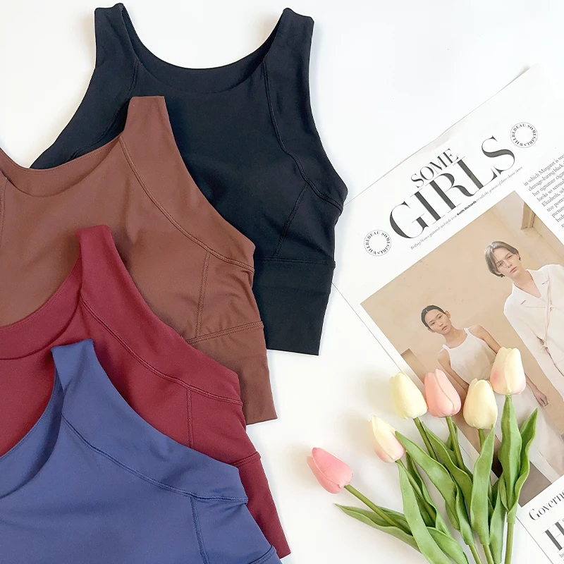 

Женский цельный спортивный бюстгальтер с фиксированной накладкой на грудь, высокопрочный противоударный удобный жилет для тренировок на открытом воздухе, для отдыха, езды на велосипеде, бега, йоги