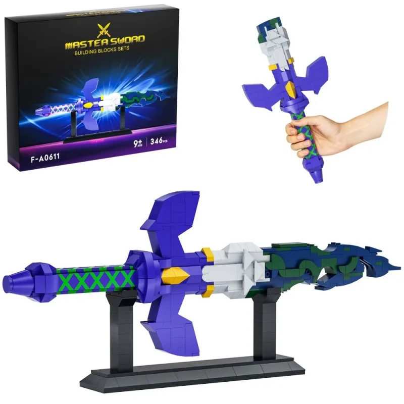 Moc jogo zeldaed o mestre quebrado espada blocos de construção respirado das armas selvagens modelo tijolos diy montagem brinquedo menino presente do miúdo Moc jogo zeldaed o mestre quebrado espada blocos de construção respirado das armas selvagens modelo tijolos diy montagem brinquedo menino presente do miúdo