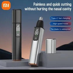 XIAOMI New Smart Electric Nose Hair Trimmer 3 gear High Speed Motor Portable Shaver Nose Hair Clipper Trimmer For Men and Women