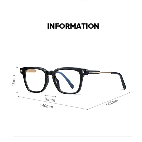 Imagen 2 del producto Gafas cuadradas para miopía con montura de leopardo de 0-0,5-0,75 a-6,0, gafas graduadas antirreflectantes a la moda