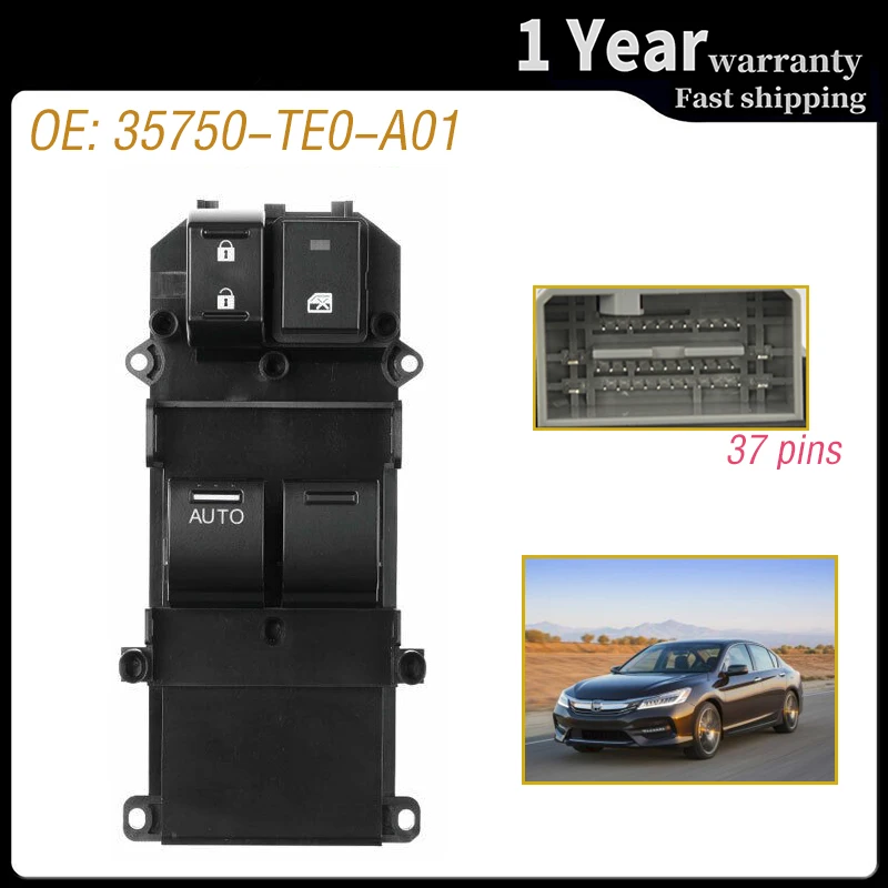 

Electric Power Master Window Switch Control Button for for Honda Accord 2 Doors Coupe 2008-2012 35750-TE0-A01 35750TE0A01