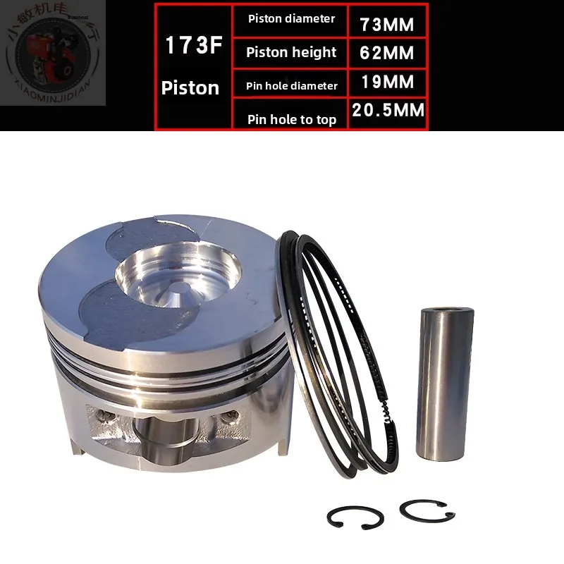 Pour pièces de générateur diesel 6,5 kw, ensemble de segments de piston 173F