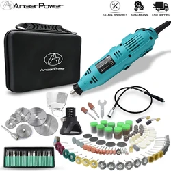 180W Mini Electric Drill 6Variable Speed Dremel Engraver Rotary Tool Polishing Machine Power Tool Engraving Pen With Accessories