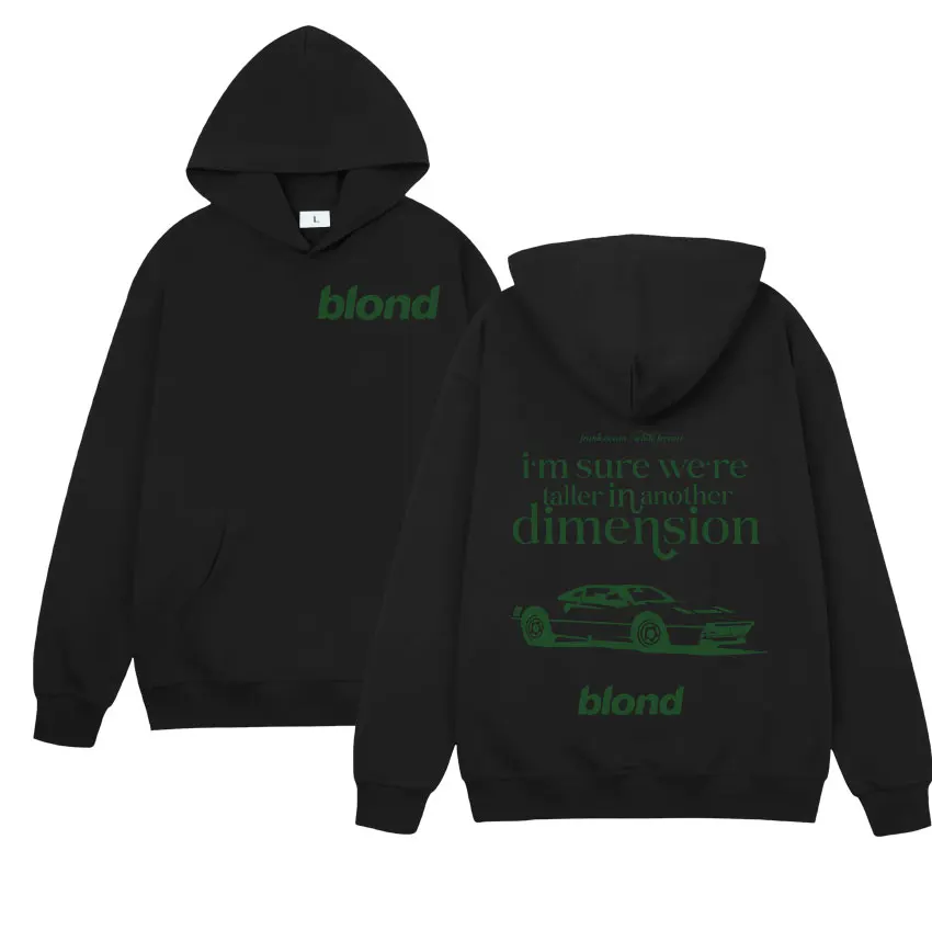 مغني الراب فرانك ألبوم جديد طباعة هوديي الرجال النساء الهيب هوب الأشقر طويلة الأكمام البلوز موضة المحيط المتضخم هوديس الشارع الشهير #2