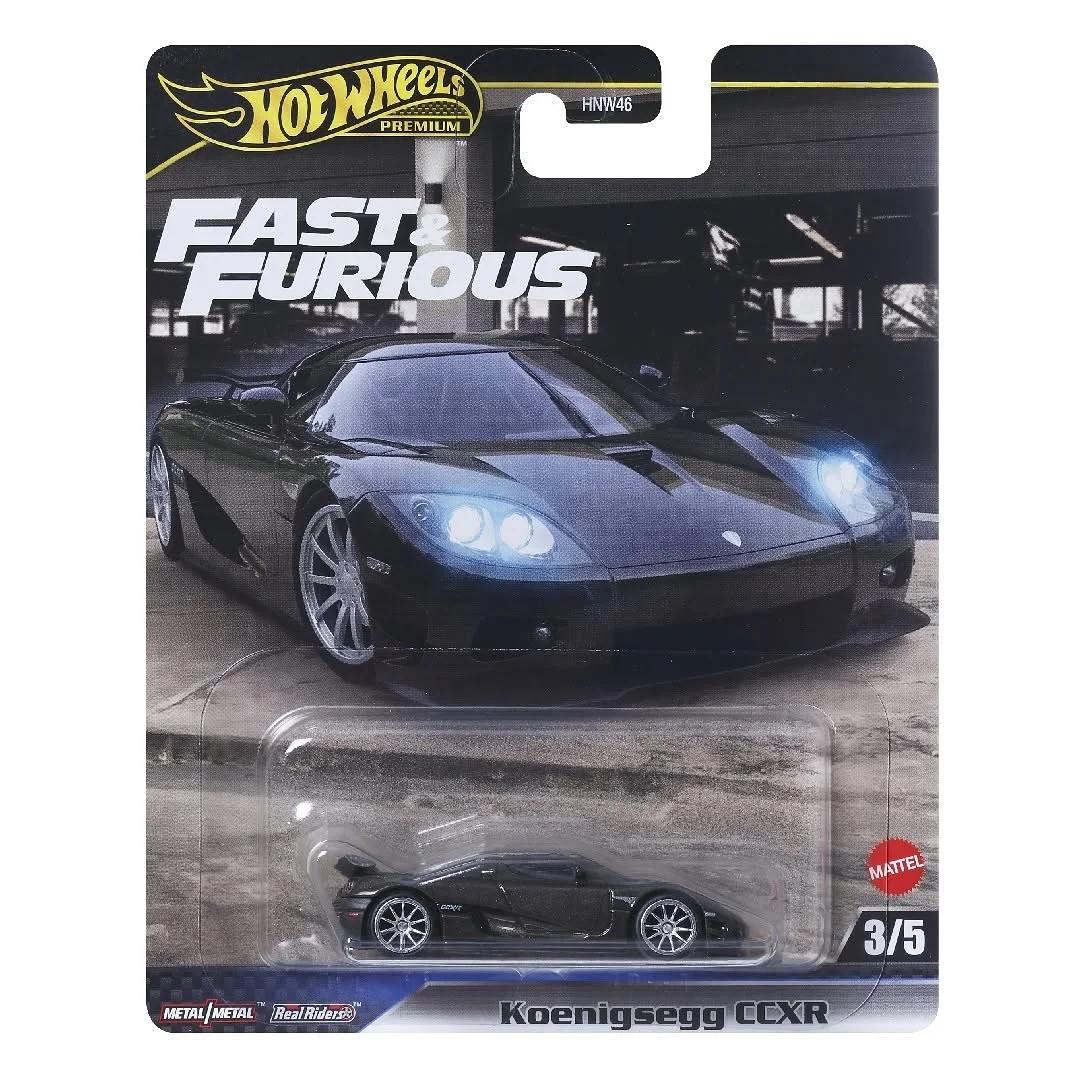 

Автомобиль Hot Wheels Fast & Furious Koenigsegg CCXR 1/64, литая металлическая модель игрушки HNW46
