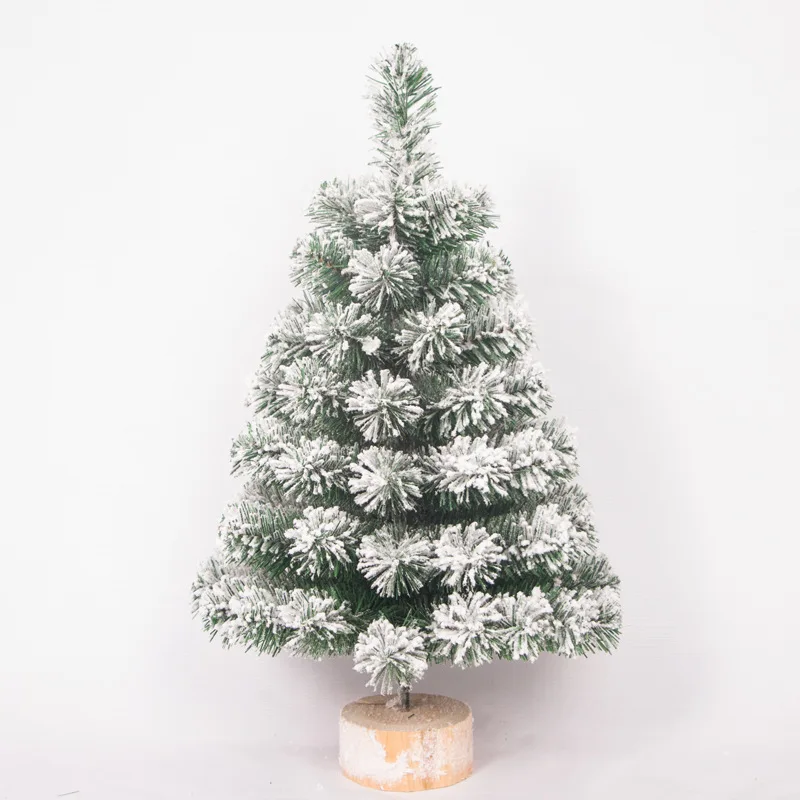 

2025 New Christmas Decoration Flocking Noble Fir Christmas Tree Set Home Use Mini Desktop Ornament;