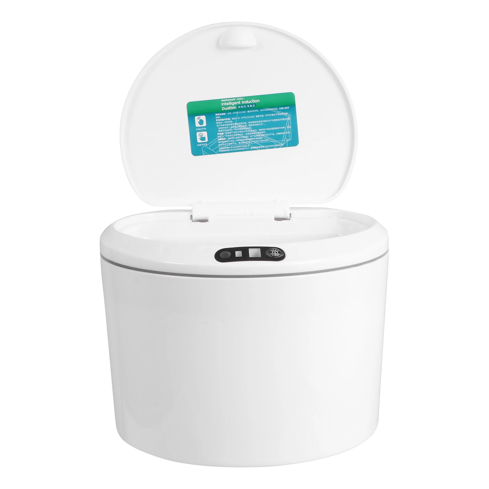

Plastic Electric Trash Can Car Garbage Box Pink Touchless Sensor Motion Desk Office Waste Bin Intelligent Litter Container