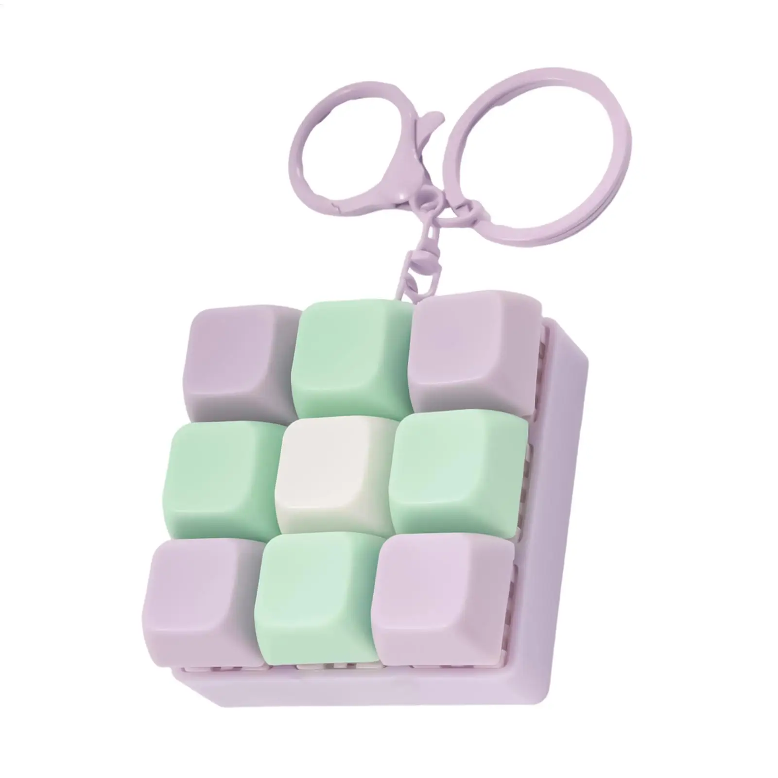 Juguetes antiestrés Fidget Decompressions 9 Keyboard, juegos de teclado para aliviar el estrés, llavero con teclado, clicker de teclado, juguetes Fidget