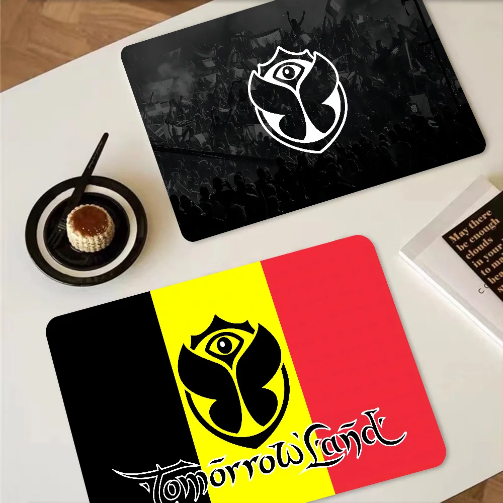 Tomorrowland Music Logo Printed Dish Drying Mat Super Absorbent Coffee Drain Pad Tableware Quick Dry Kitchen Dinnerware Placemat