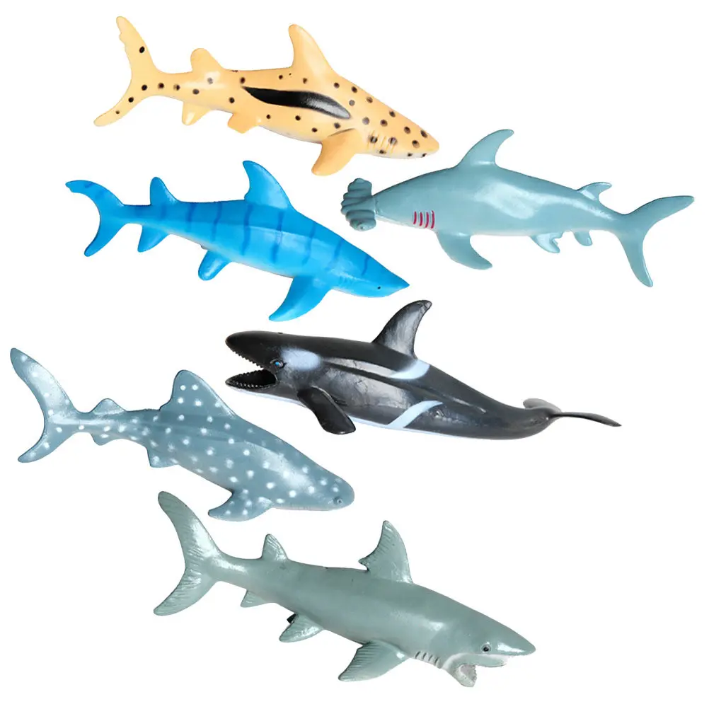 

6Pcs Simulation Ocean Creature Lifelike Artificial Decor Photo Props Educational Display for Kids Home Decoration