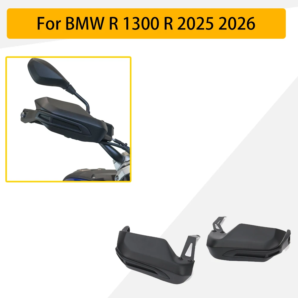 

For BMW R 1300 R 2025 Matte Black Handguards Handlebar Hand Guards Protectors Wind Deflectors ABS Replacement Parts