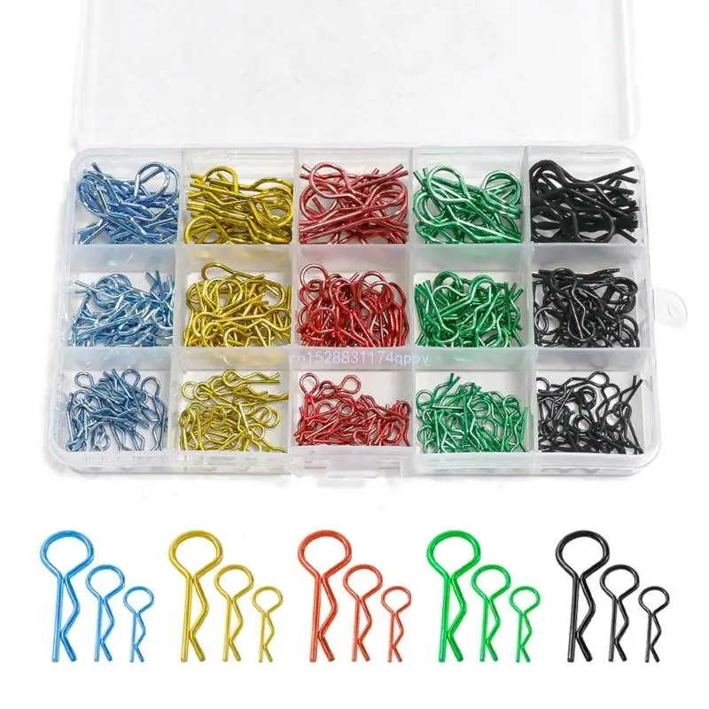 260pcs Bent Body Clips for Remote Control Trucks Fit Bent Springy Pins Dropship