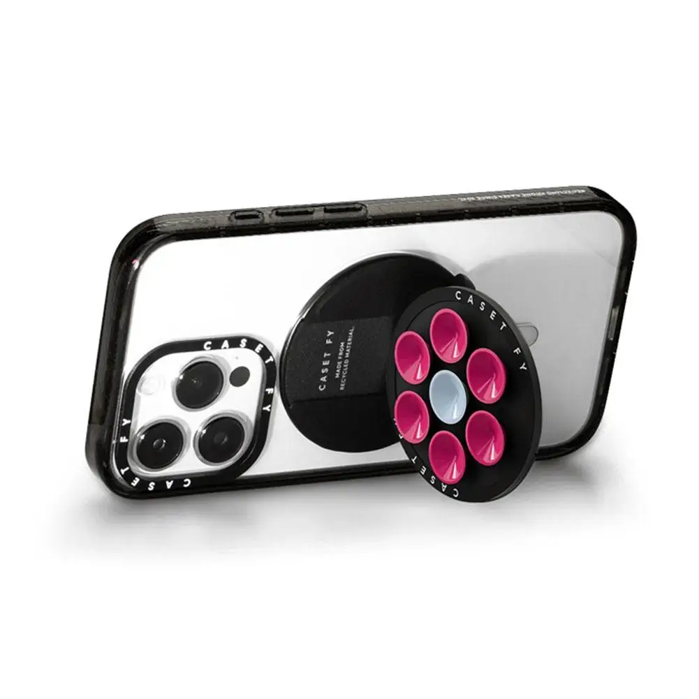 New Magnetic Suction Cup Phone Mount Small Silicone Suction Phone Case Grip Stand Holder For Cell Phones Multi-angle Fixation