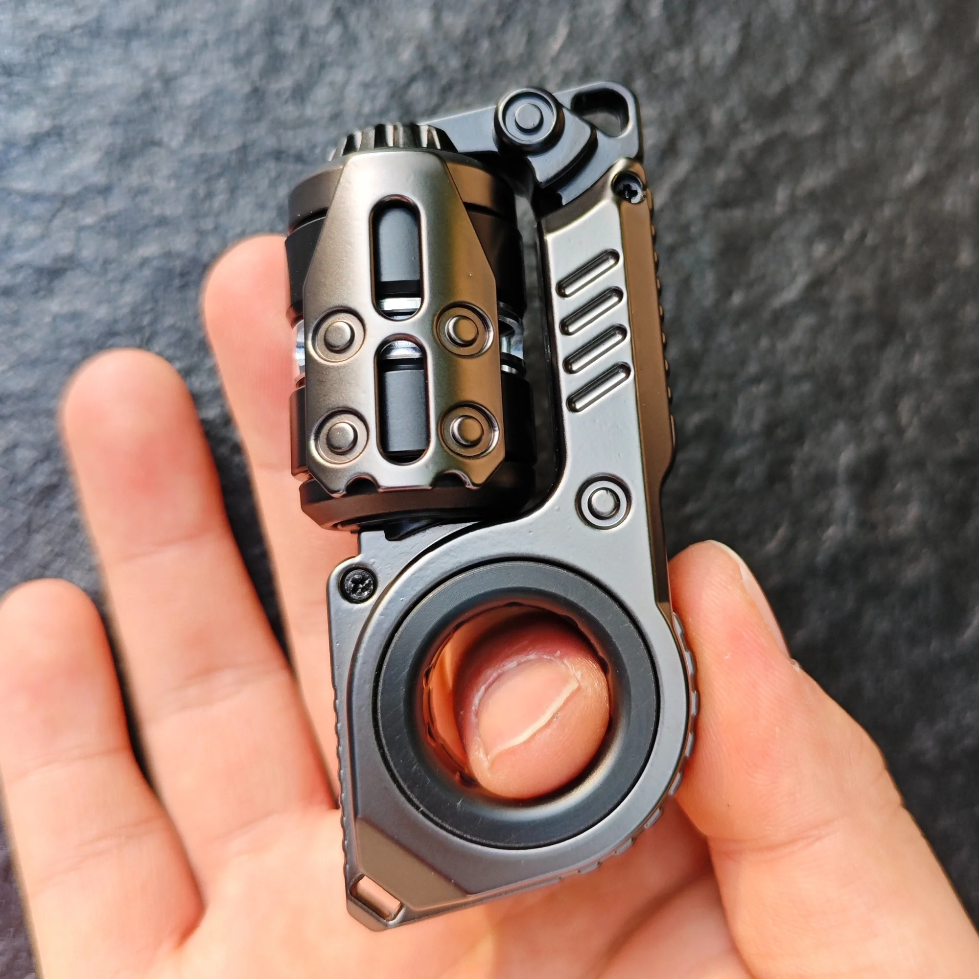 EDC Fidget Sliders Fidget Speelgoed Stemvork Magnetisch Push Ei Mechanische Ratel Helder Geluid Cyber Core Multifunctioneel Speelgoed