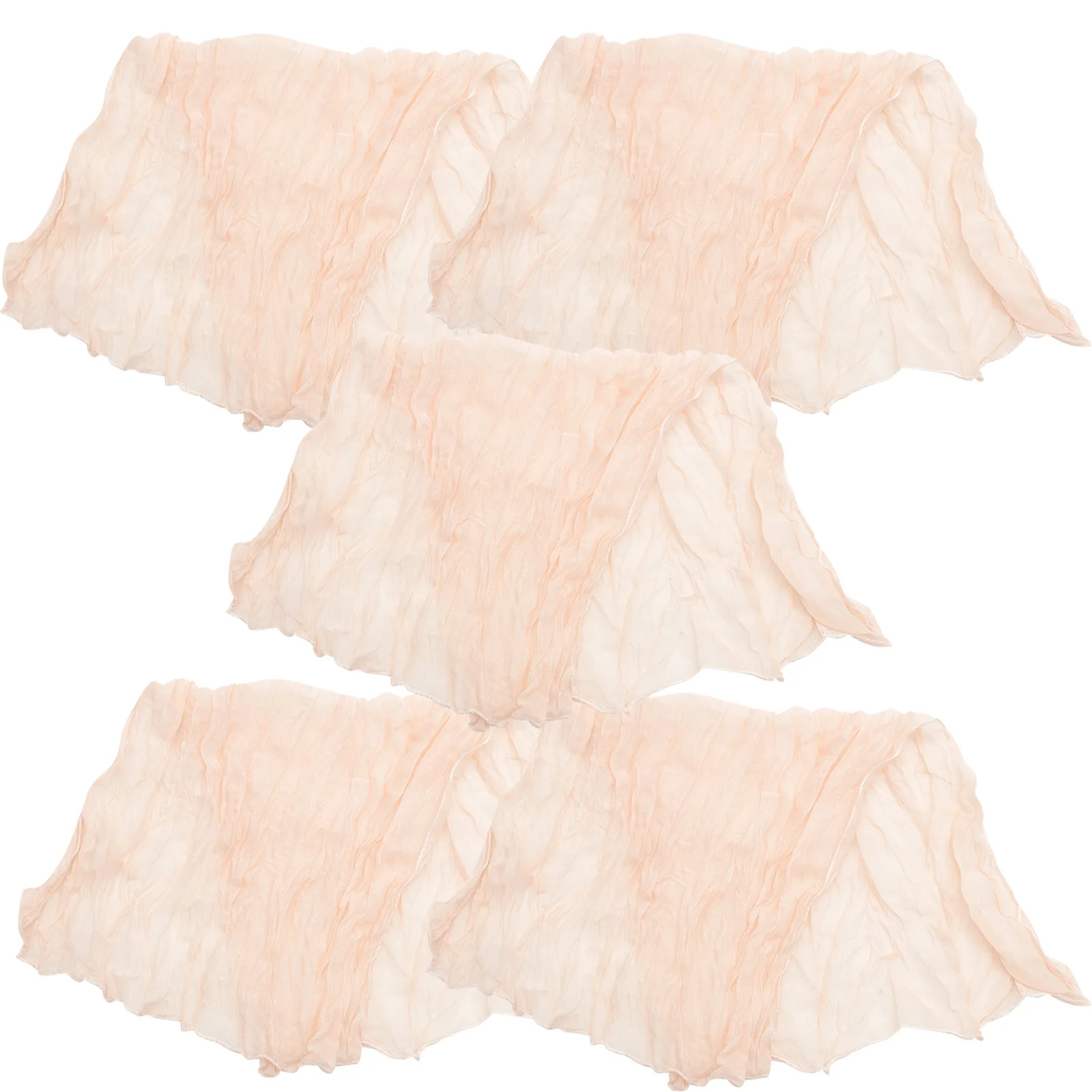 

5Pcs Table Runner Decorative Tablecloth Elegant Wear-Resistant Polyester Dining Table Decoration Home Kitchen Party Supplies