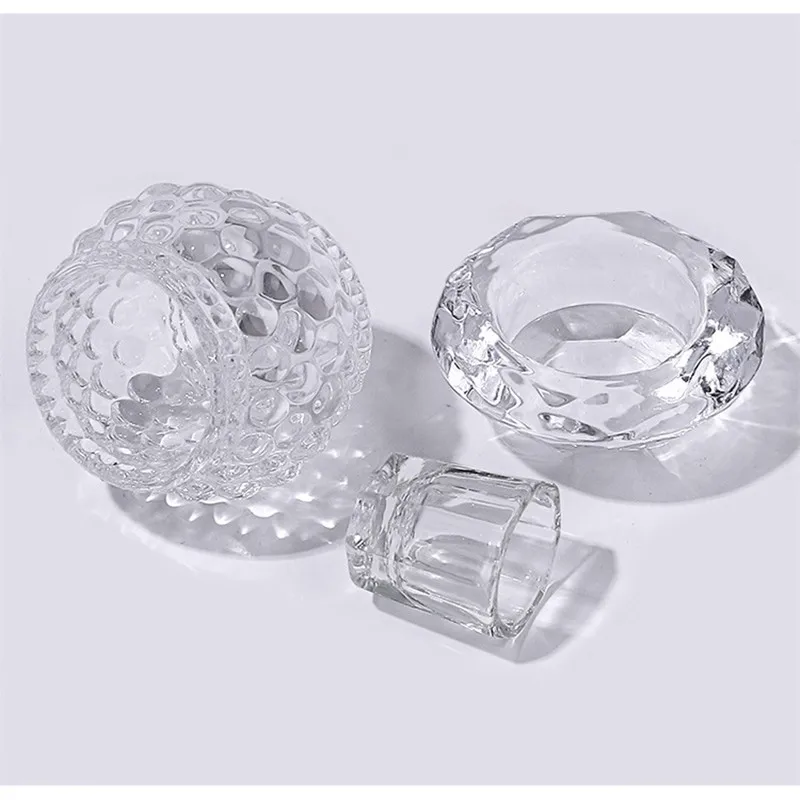 Copo cristal para unhas, Copo líquido cristal, alta transparência, octógono, magia