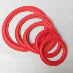 2 Pcs 8/10/12 inch Red Speaker Foam Surround Subwoofer Woofer Speaker Repair DIY Part Sponge Ring Side