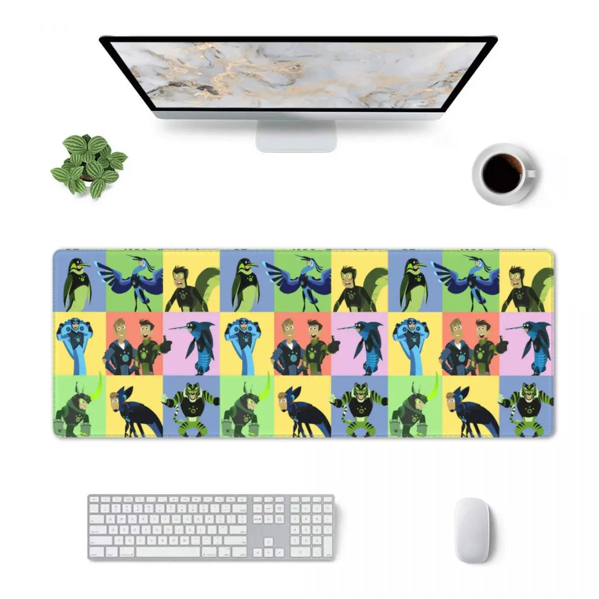 Large Mouse Pad Wild Kratts Creature Powers Gamer PC Laptop Mats Keyboard Carpet Computer Gaming Office Accessories Desk Mat