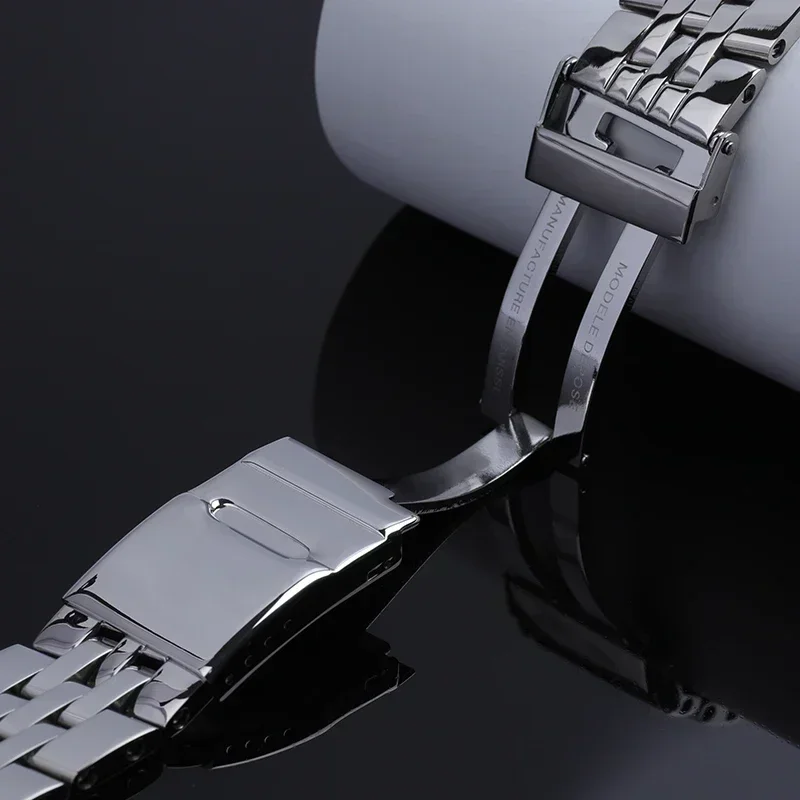 20mm 22mm 24mm Stainless Steel Wristband For Breitling Strap Timing Super Ocean Avenger NAVITIMER Watchband Accessories