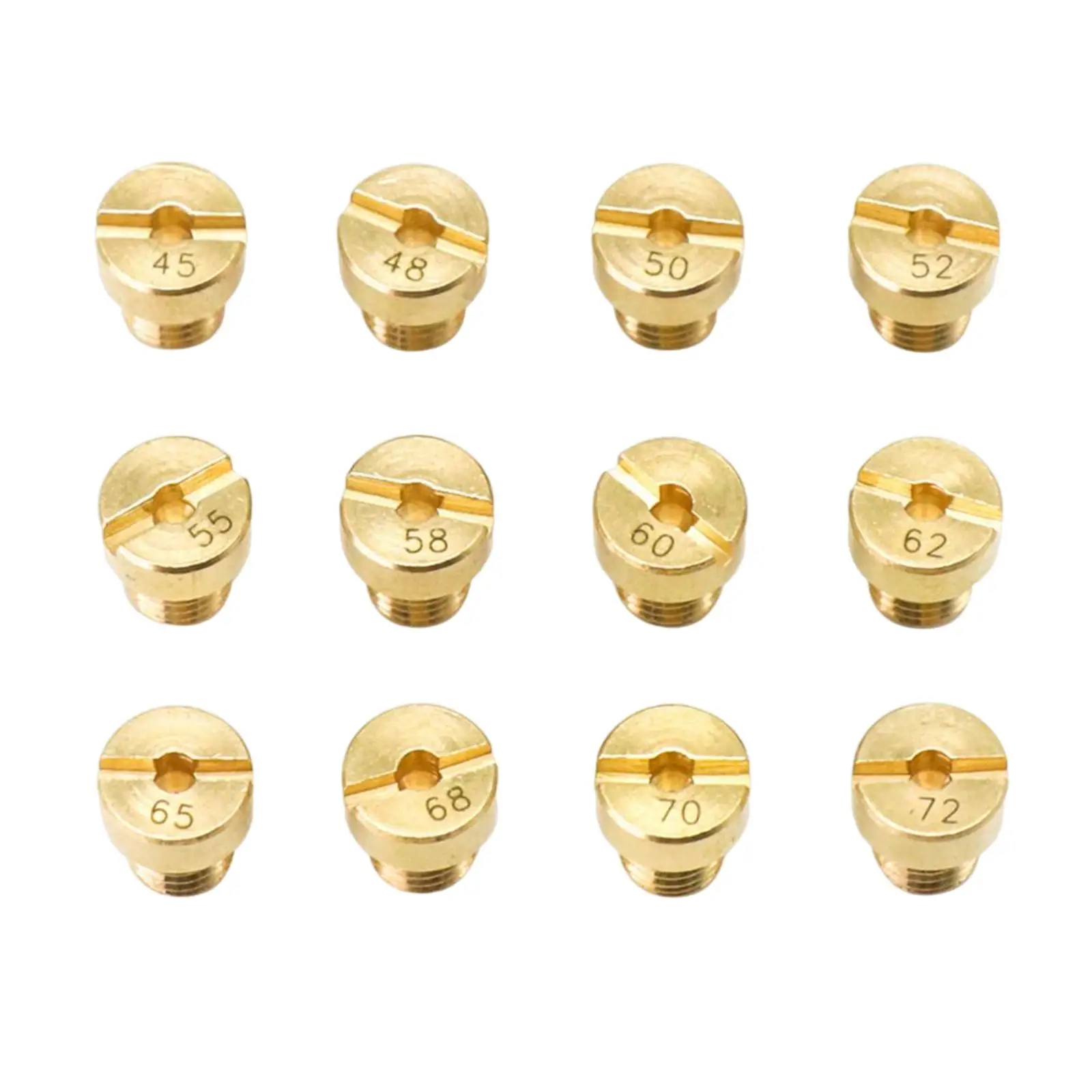 Premium Copper Carburetor Main Jet Kit 5MM Thread Engine Injector Nozzle Set for PHBG AD DS Moped