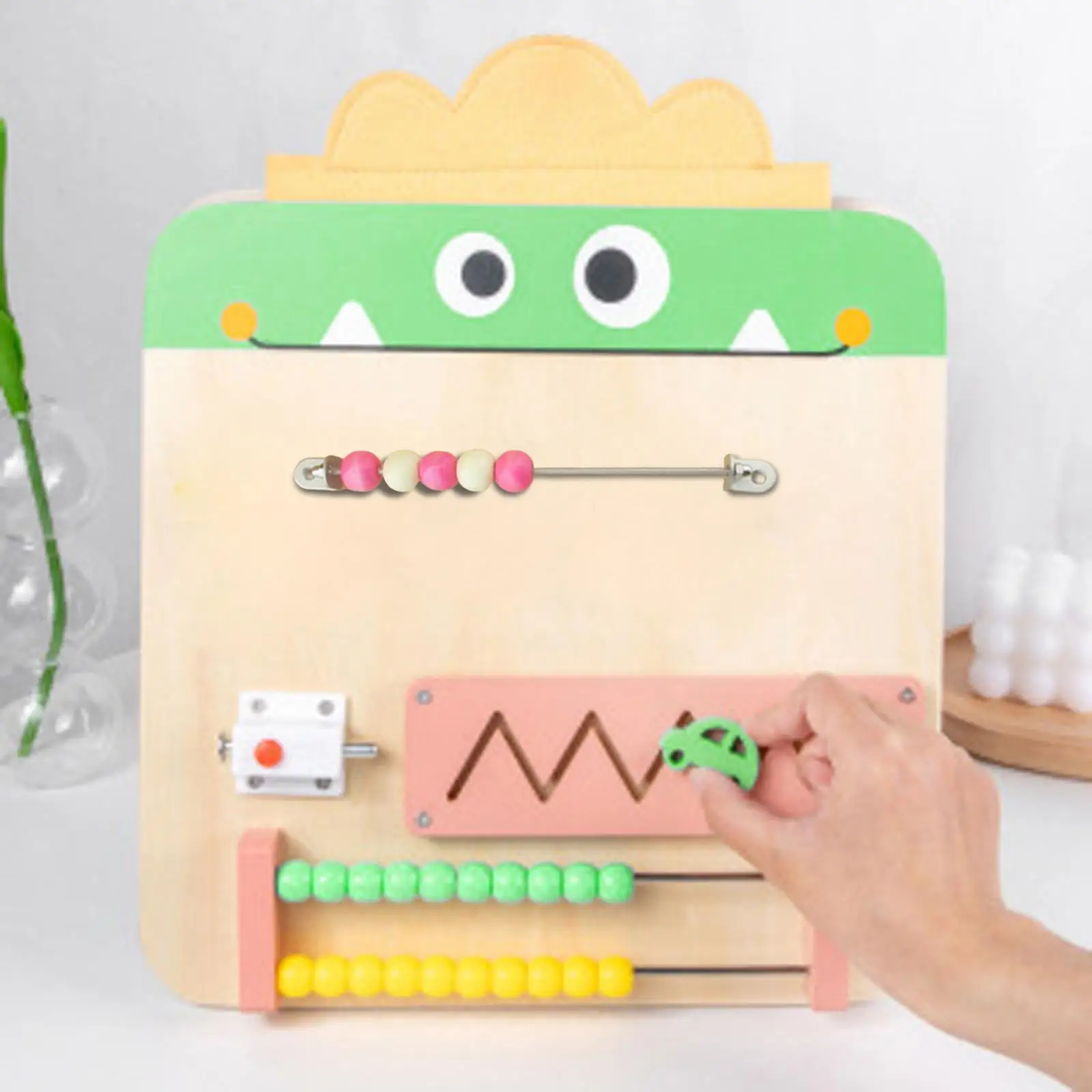 Children’s Busy Board Sensory Activity Components Fine Motor Skills Toy for Kindergarten and Preschool view 4