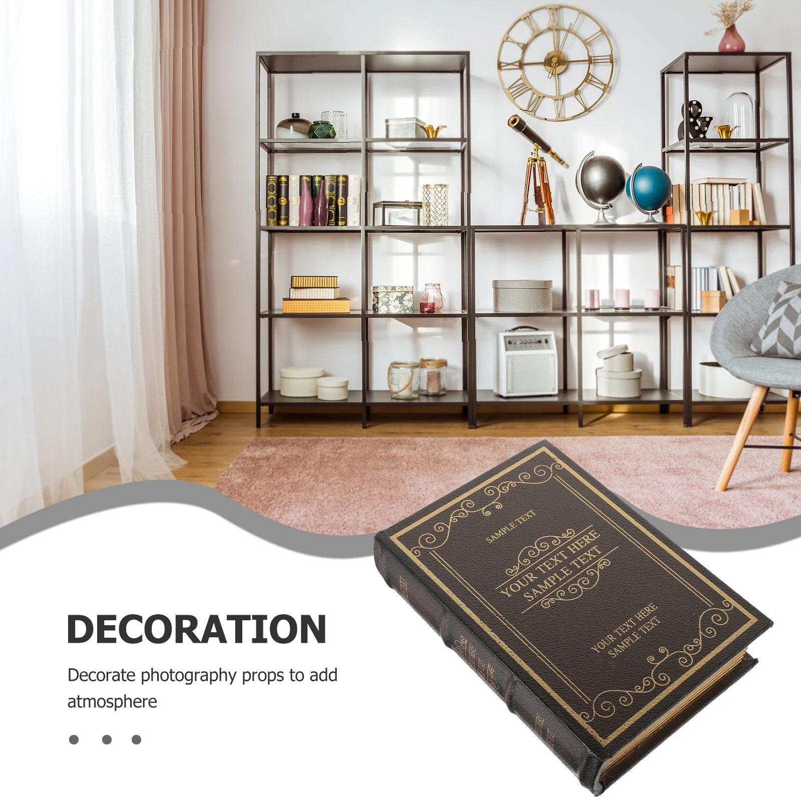 

Cute Room Decor Imitation Book Decoration Decorations Simulation Model Decorative Coffee Office