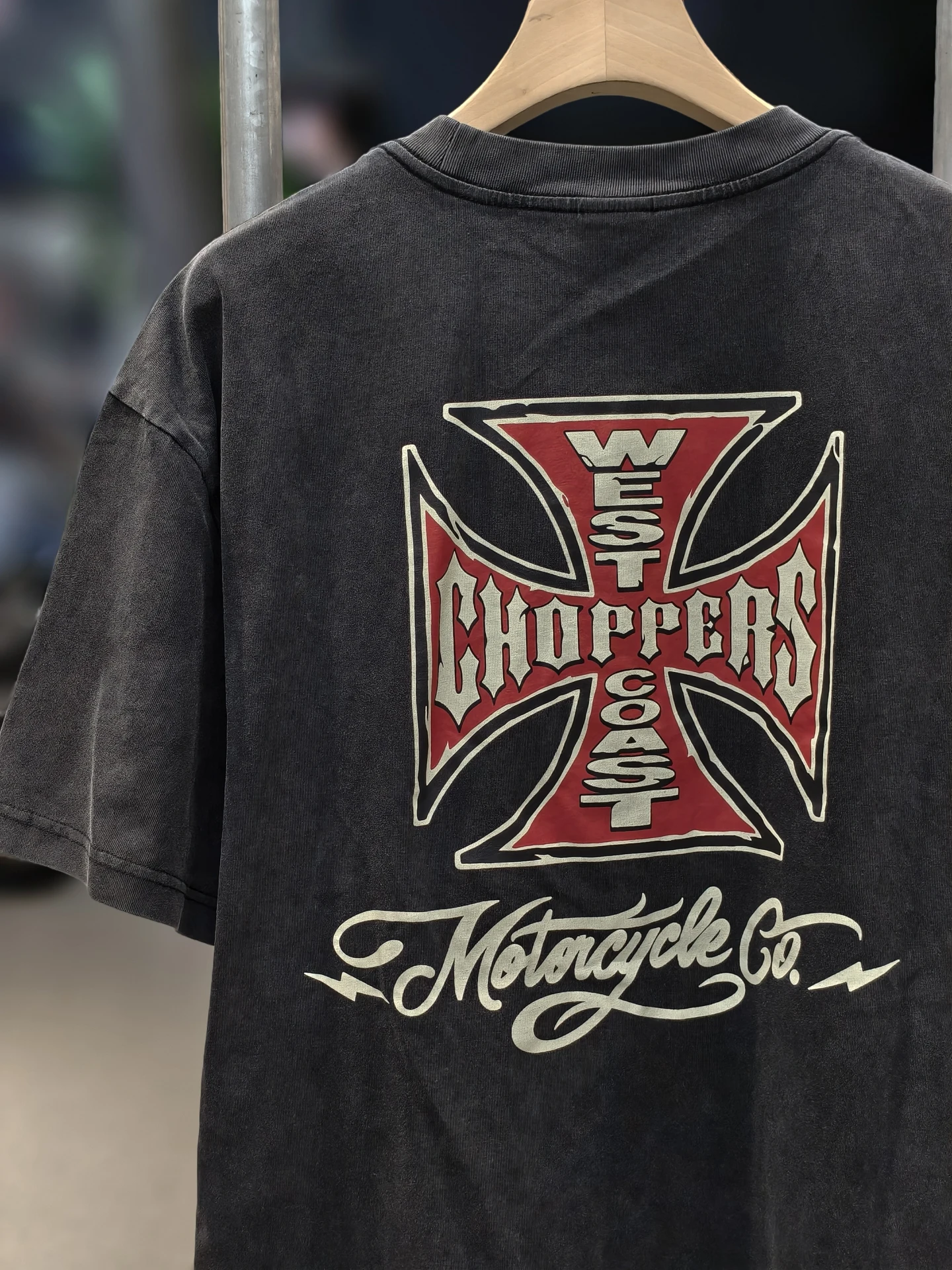 

Waed Vintage American Sle Men's T-irt West Coast WCC26SS Classic Cross High Street Loose Fit ort Sve Casual Tee