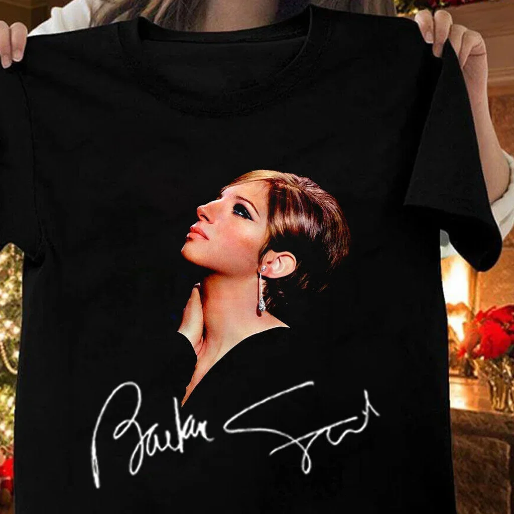 NEW Barbra Streisand signed black T-shirt Unisex All sizes S-5XL 15