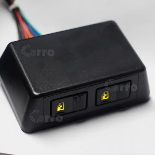 Imagen 2 del producto Kit universal de 3 interruptores basculantes Cerradura de puerta Ventanas eléctricas 12V para dos puertas delanteras