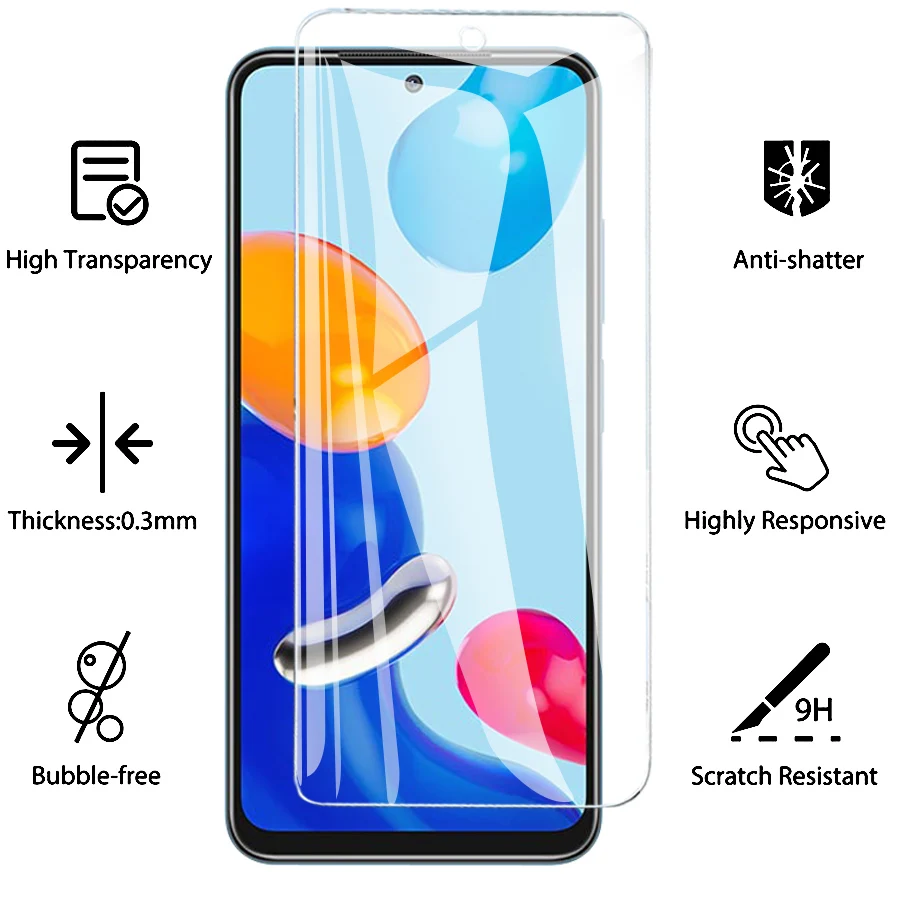 Film de protection d'écran en verre transparent pour Xiaomi, Redmi Note 11 Pro Plus, 11E, 11S, 11SE, 11T PRO, 4G, 5G, 2 pièces