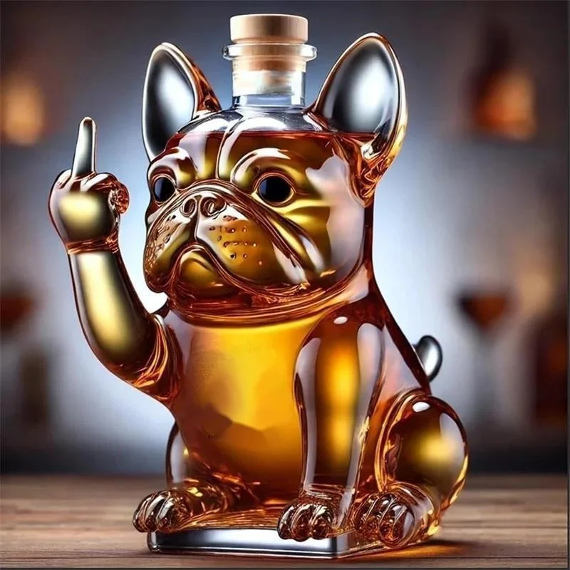 

DIY Dog Bottle Glass Cup Mug Wedding Party Cup Fun WSY Wine Bottle Bar Wine Set Funny French Home Decoration Birthday Party Gift