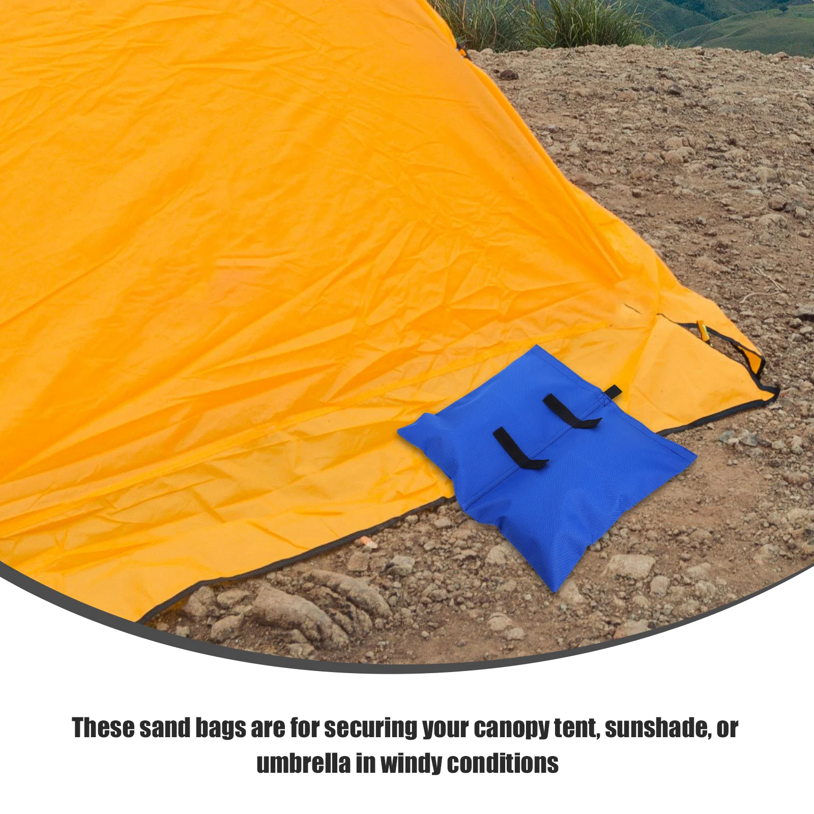 

4pcs Tent Fixed Sandbags Canopy Anchor Weights Heavy Duty Stabilizer Beach Umbrella Outdoor Camping Picnic Advertising