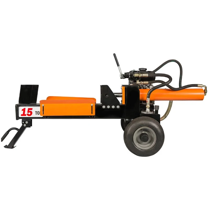 New Auto Return Hydraulic wood splitter Compact Horizontal Gas Log Splitter with  15T/18T/25T 4000W 380V